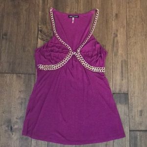 Cable & Gauge Embellished Tank